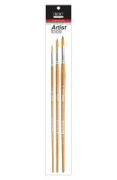 KCK PREMIUM NYLON LONG HANDLE ARTIST BRUSH - BR LH05
